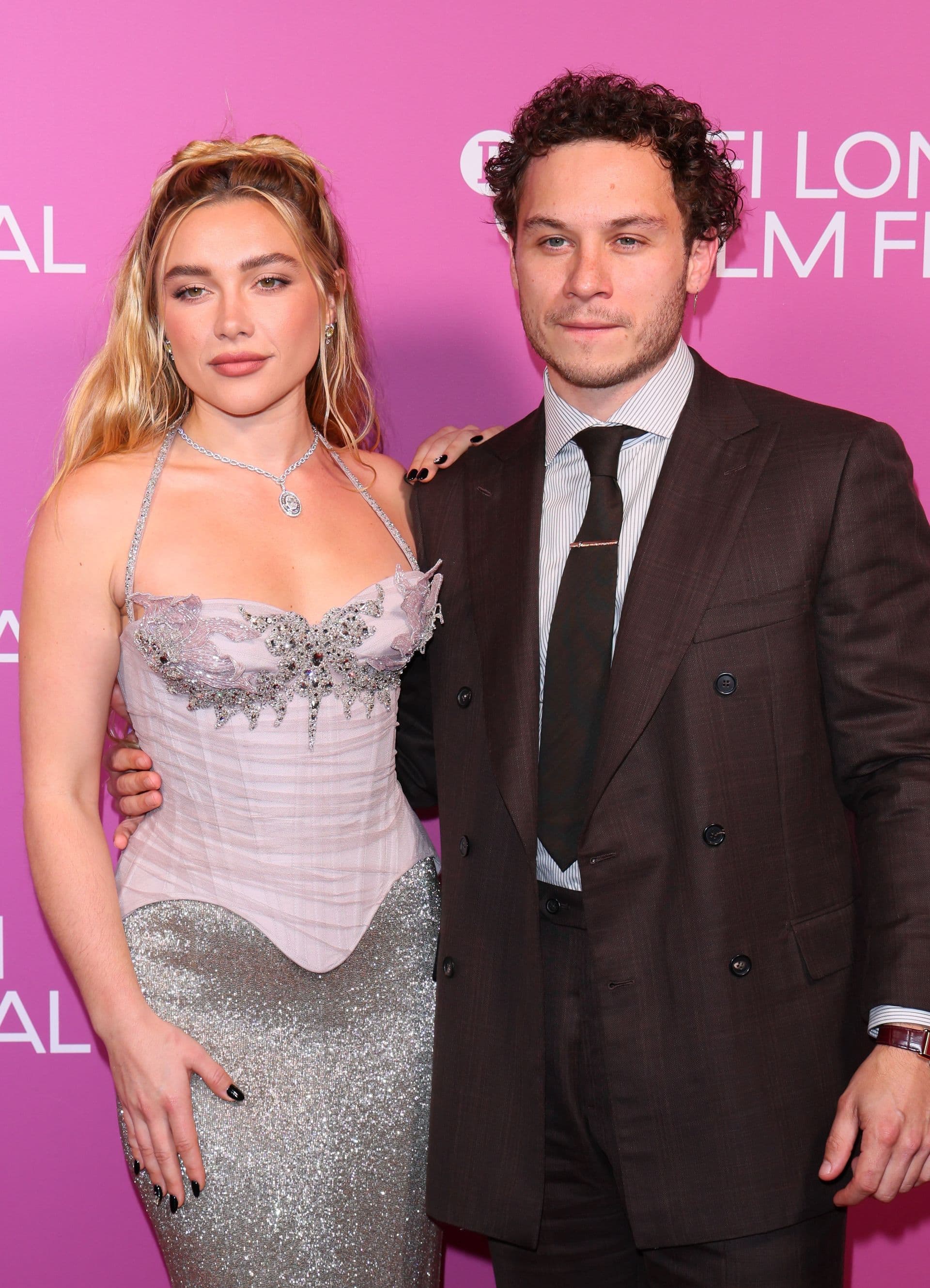 Florence Pugh and Finn Cole Make Red Carpet Debut at BFI London Film Festival