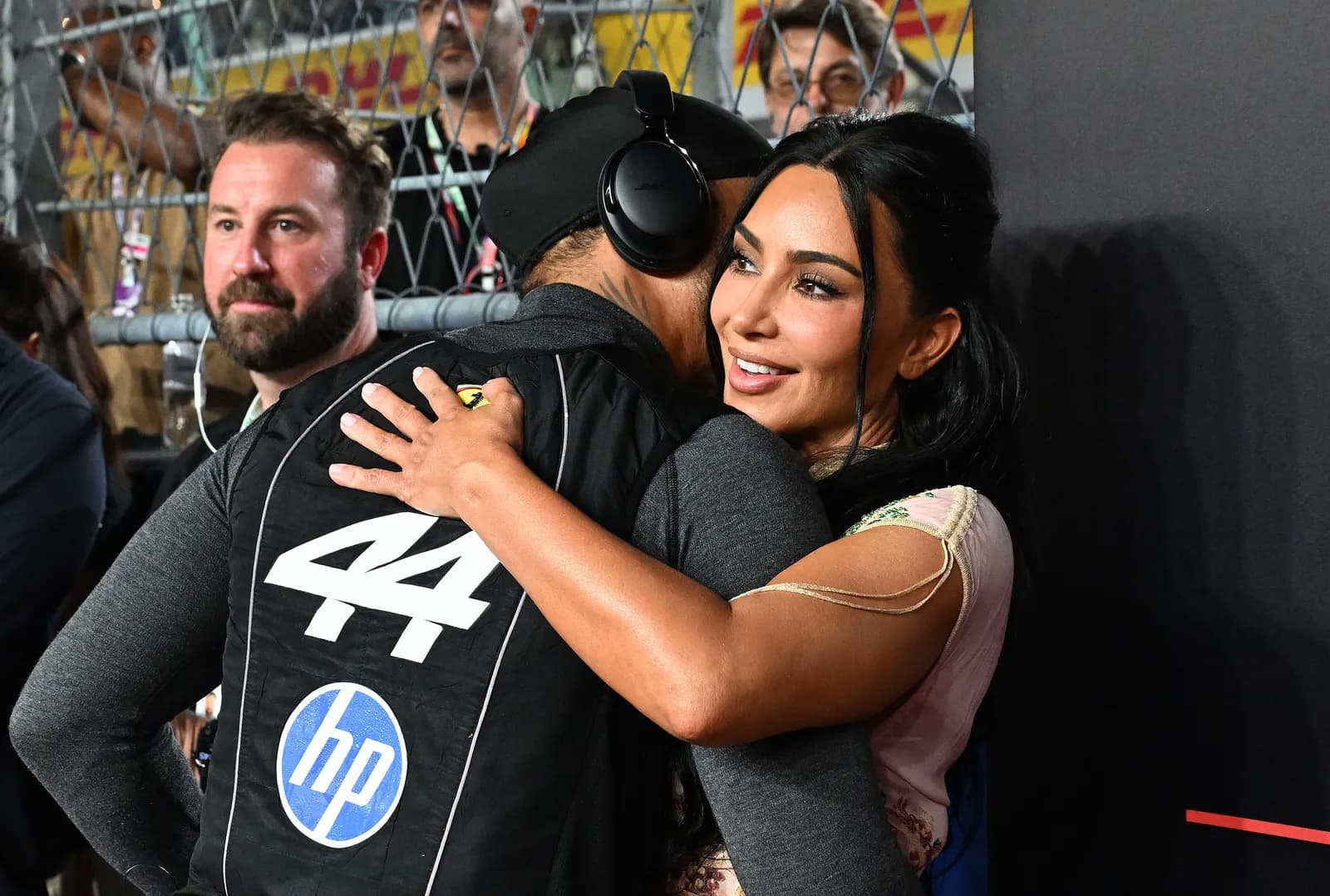 Kim Kardashian Turns to Alaïa and Vintage Roberto Cavalli at Singapore Grand Prix