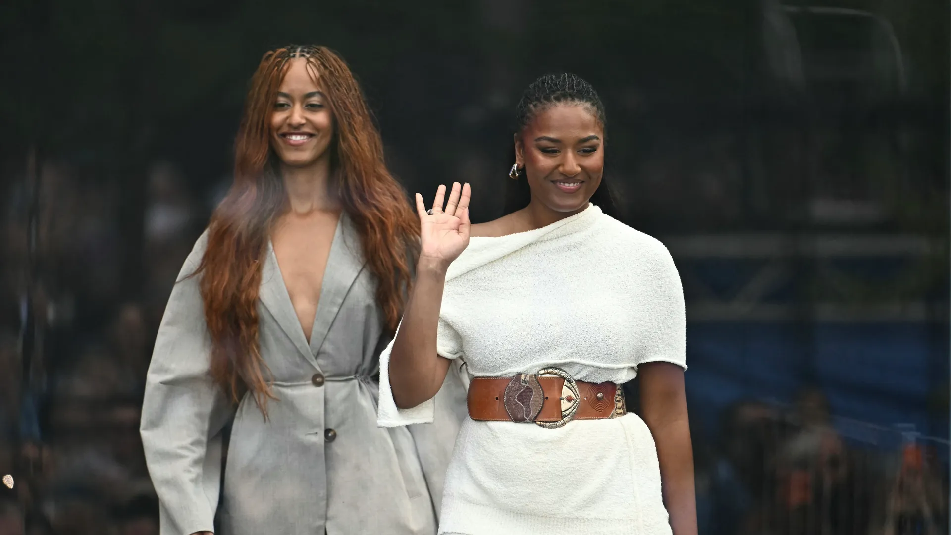 Malia and Sasha Obama Blend Business Casual With Boho Style
