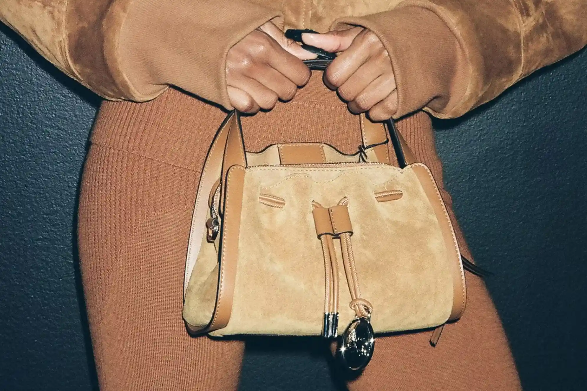 MCM and Luar Unveil the Anima Leather Drawstring Bag
